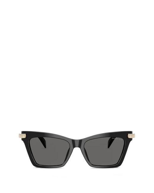Michael Kors Gray Grand Cayman Geometric-Frame Sunglasses