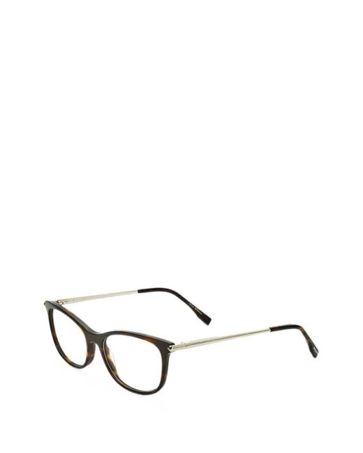 Lacoste Brown Tortoiseshell-Effect Cat-Eye Glasses