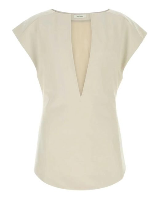 Entire studios Natural V-Neck Top