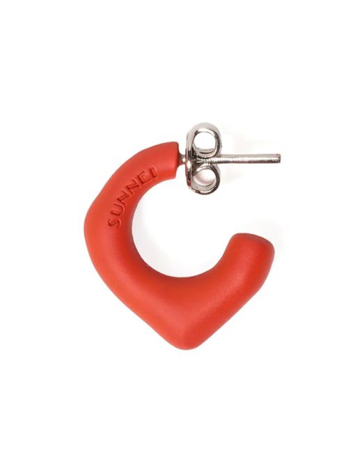 Sunnei Oorring Met Halve Ring in het Red