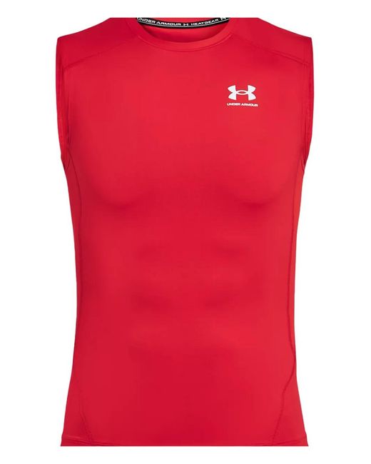 Under Armour Red Compression Sleeveless Vest for men