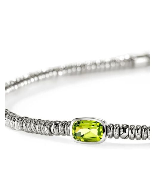 John Hardy White Heishi Peridot Bracelet