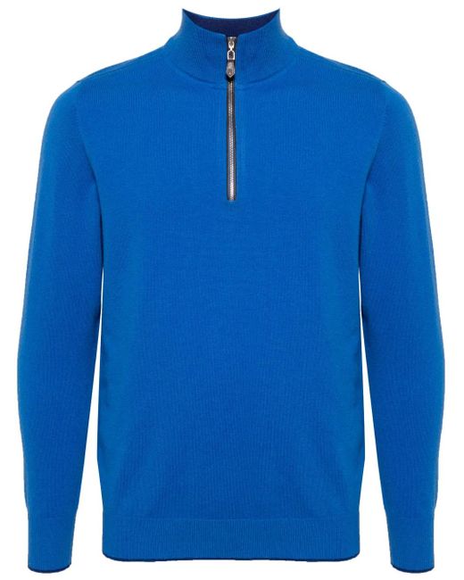 N.Peal Cashmere Carnaby Sweatshirt Aus Bio-Kaschmir in Blue für Herren