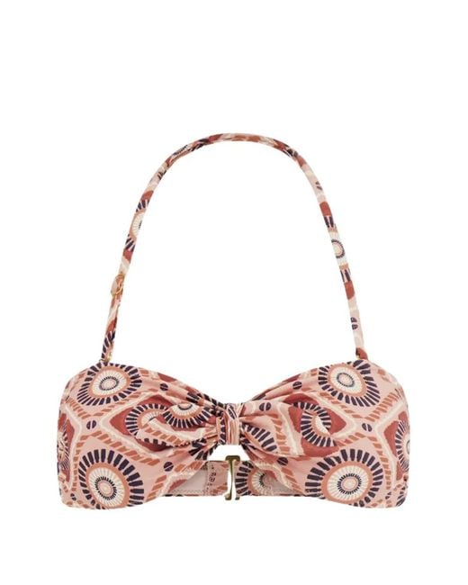 Lemlem Pink Ava Bandeau Bikini Top
