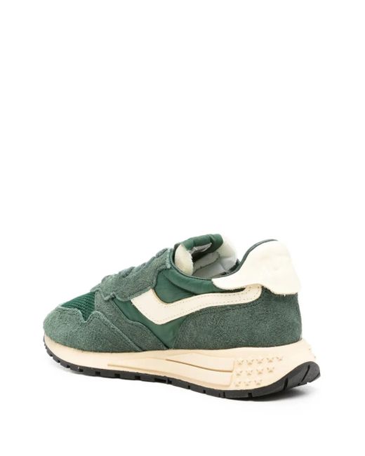 Autry Green Reelwind Suede Sneakers