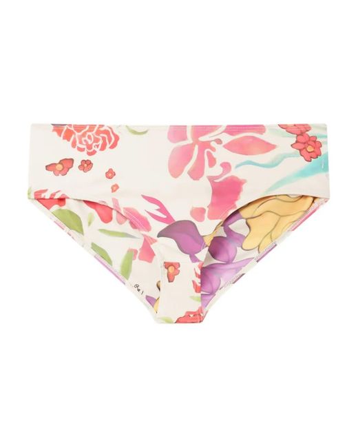 Donde Esteban Pink Floral Print Bikini Bottom