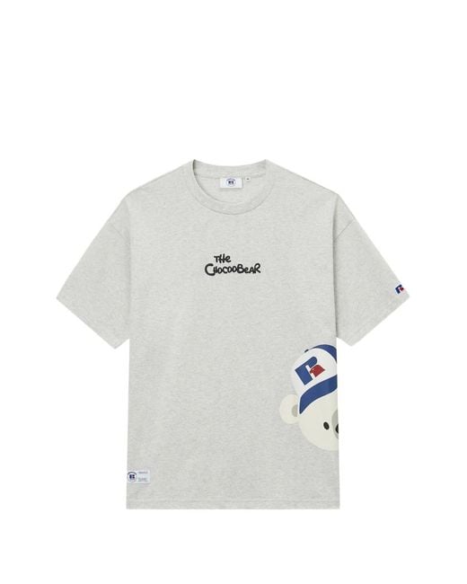 Chocoolate Gray Printed T-Shirt for men