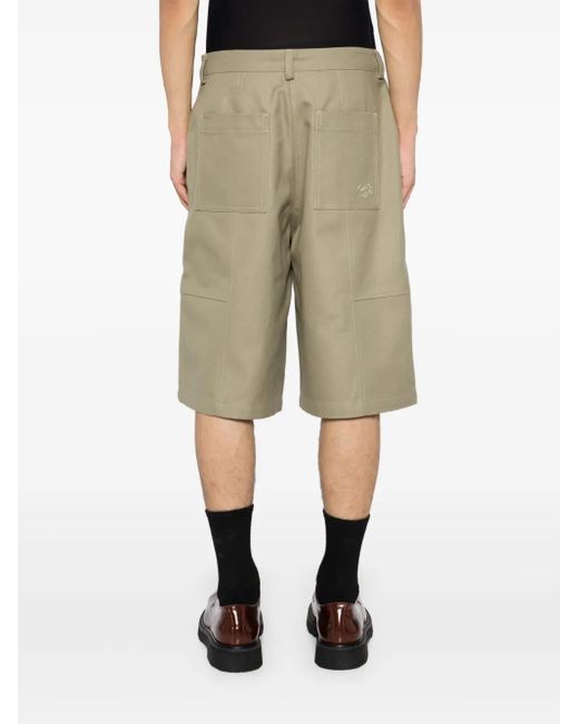 Maison Kitsuné Natural Embroidered Logo Short for men