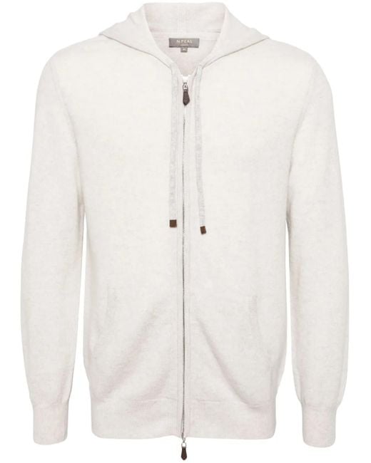 N.Peal Cashmere Ladbroke Hoodie Aus Kaschmir in White für Herren