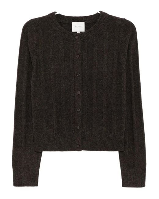 Reformation Black Hannah Cardigan