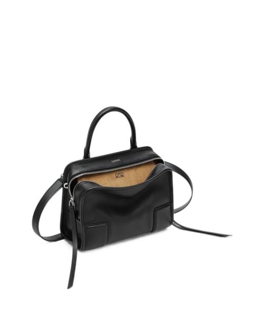 Loewe Black Small Leather Top Handle Bag