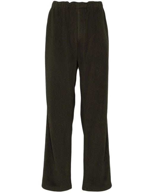 Undercover Black Appliqué Logo Straight-Leg Trousers for men
