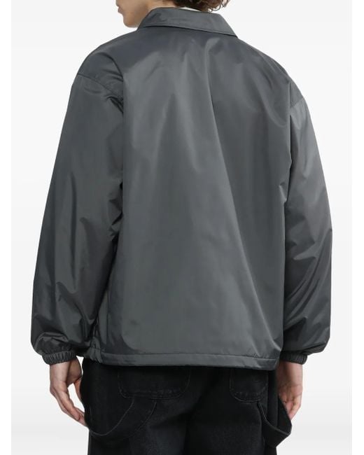 Chaqueta con parche del logo y botones Neighborhood de hombre de color Gray