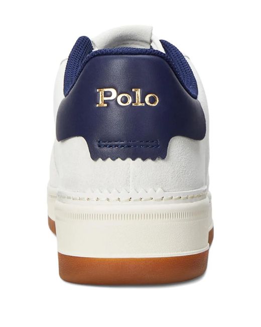 Polo Ralph Lauren Masters Court Sneakers in White for Men | Lyst