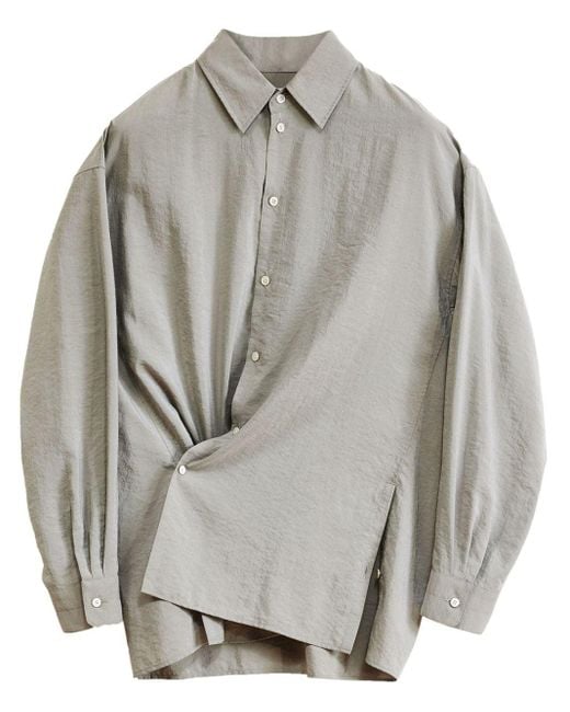 Lemaire Twisted Hemd aus Seidengemisch in Gray für Herren