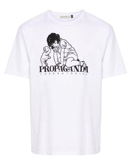 Undercover T-Shirt mit Slogan-Print in White für Herren