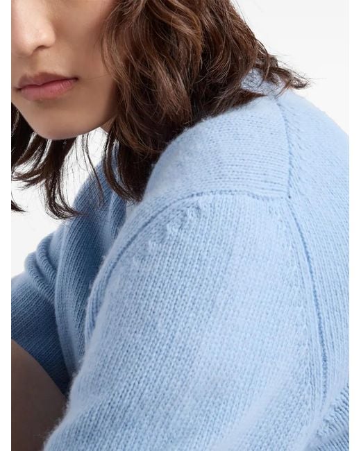 Prada Blue Crewneck Sweater