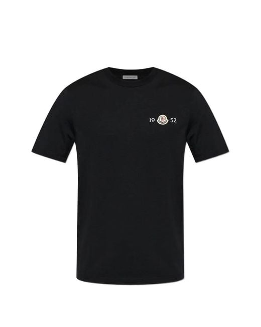 Moncler Black Logo T-Shirt for men