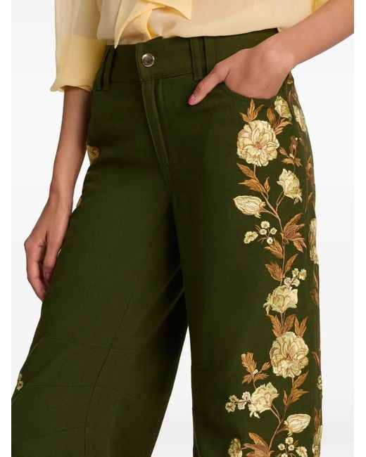 Alice + Olivia Green Akers Hose