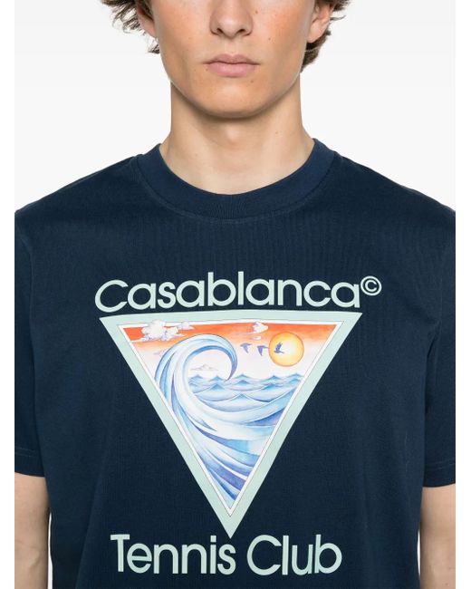 T-Shirt Tennis Club Icon Casablanca pour homme en coloris Blue