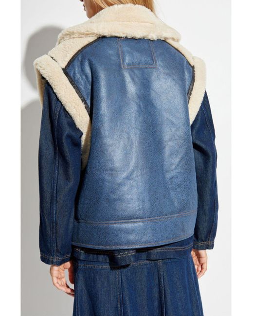 Munthe Blue Tuppa Sleeveless Jacket