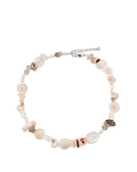 COLLANINE COLORATE Natural Shell-Embellished Pearl Necklace