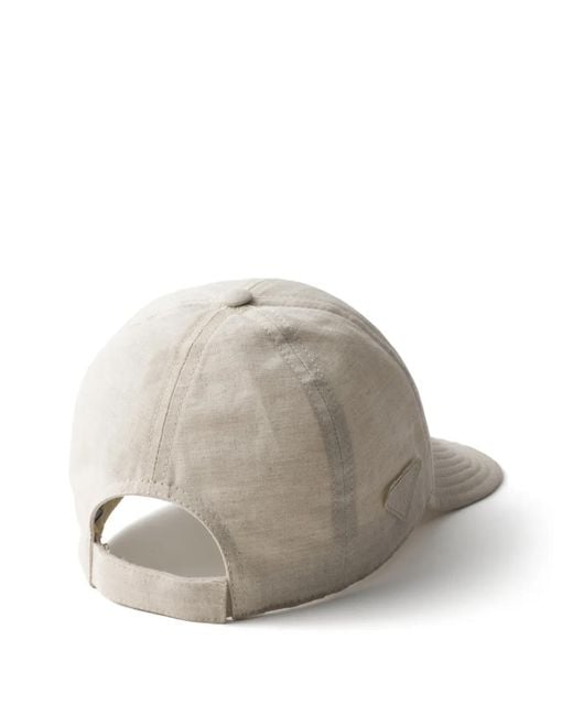 Prada Gray Denim Baseball Cap