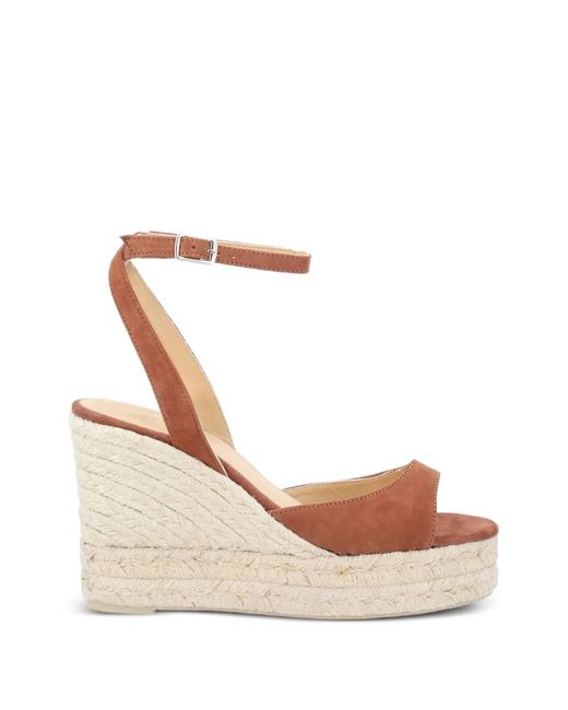 Castaner Natural Espadrilles Compensées Brook En Daim