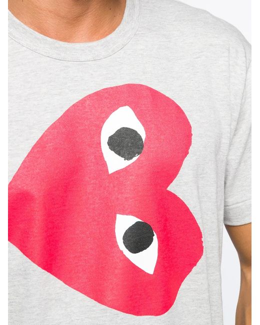 COMME DES GARÇONS PLAY Pink T-shirt With Print for men