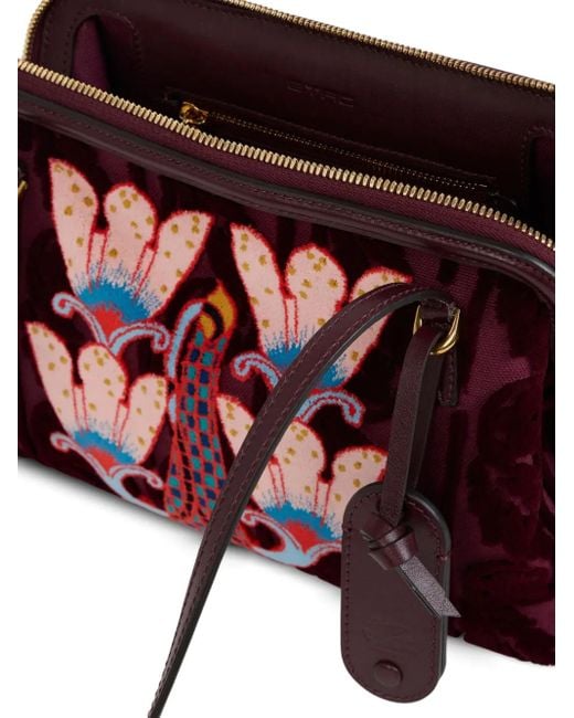 Etro エンブロイダリー ショルダーバッグ Red