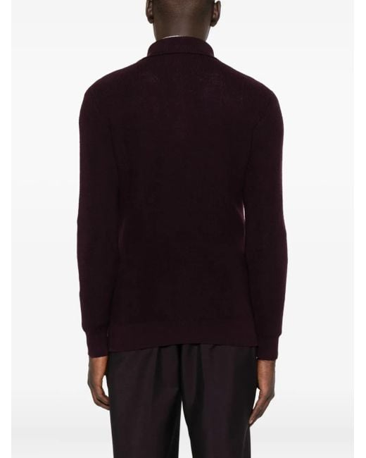 Tagliatore Pullover Mit Reißverschluss in Blue für Herren