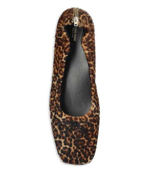 Golden Goose Deluxe Brand Ballerina's Met Luipaardprint in het Brown