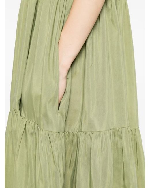 Susanne Bommer Green Sleeveless Midi Dress
