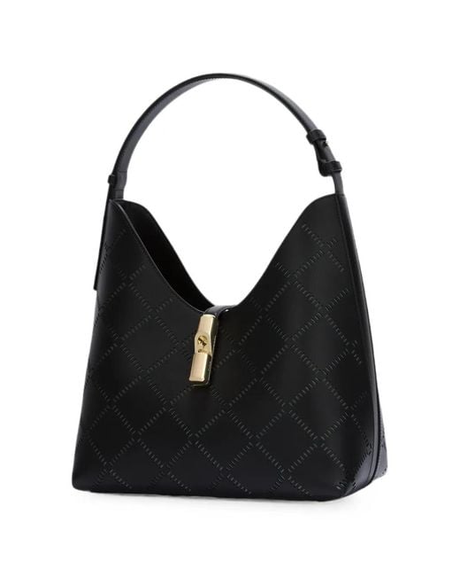 Furla Black Goccia Shoulder Bag M