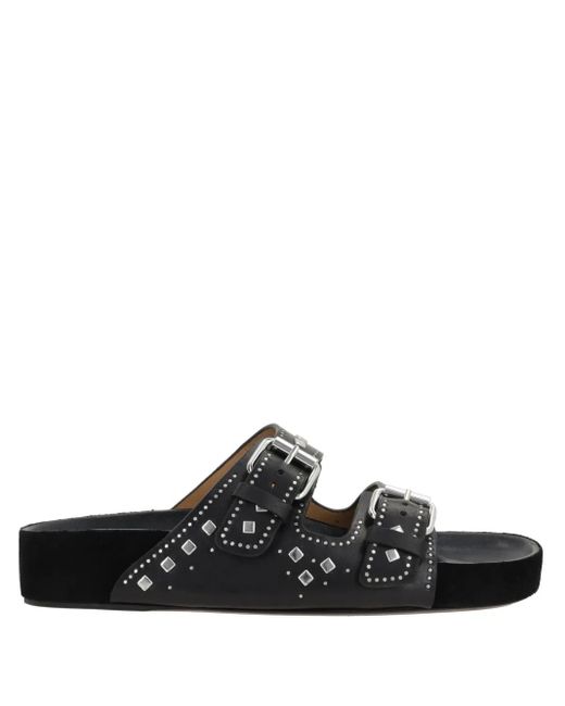 Isabel Marant Lennyo レザーサンダル Black