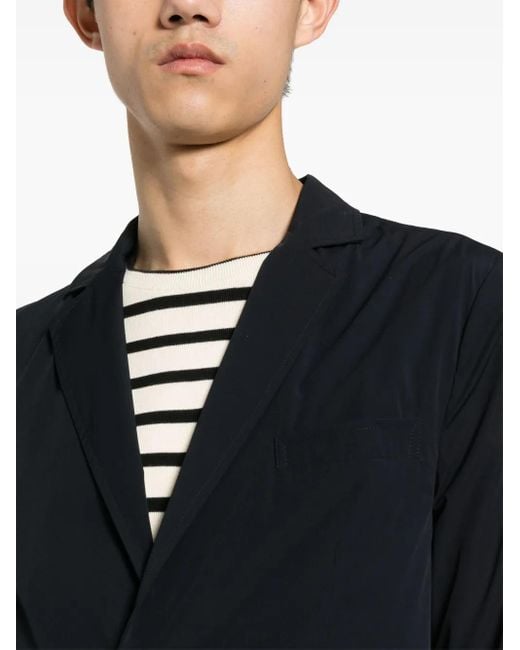 Aspesi Blue Single-Breasted Blazer for men