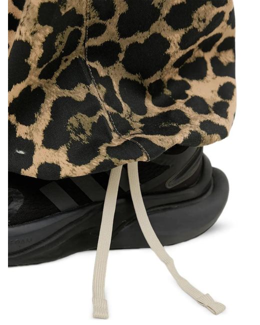 Pantaloni Discovery Leopardati di P.E Nation in Black