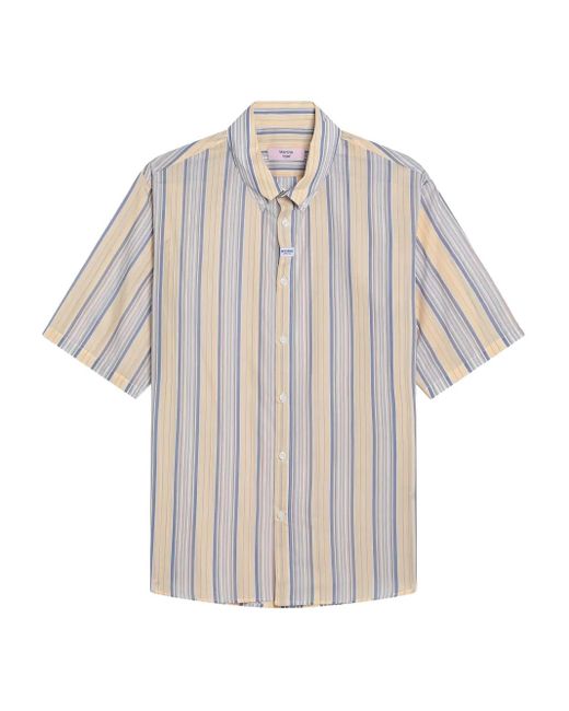 Camicia A Righe A Maniche Corte di Martine Rose in White da Uomo