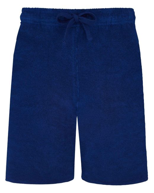 Vilebrequin Blue Bolide Terry-cloth Bermuda Shorts for men