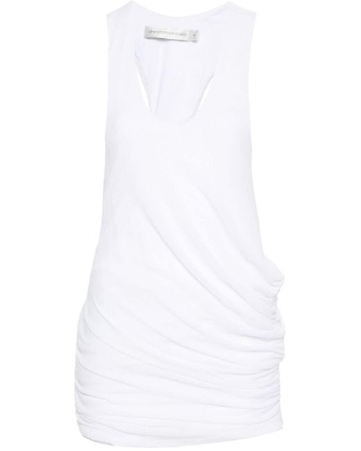 Christopher Esber Mini-jurk Met Ruches in het White