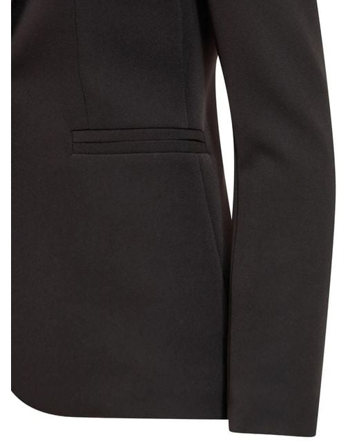 SIMONA CORSELLINI Black Single-Breasted Blazer