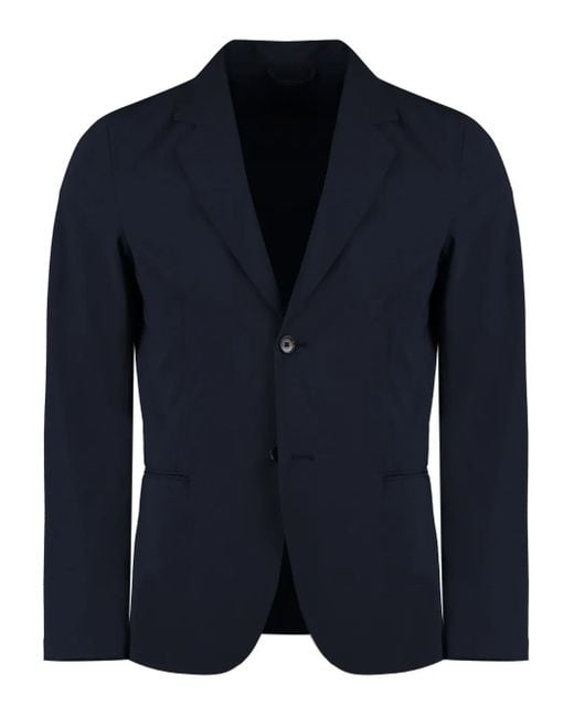THE (Alphabet) Blue Lapel Welt-Pocket Jacket for men