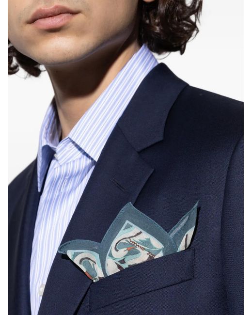 Paul Smith Metallic Swan-Print Scarf for men