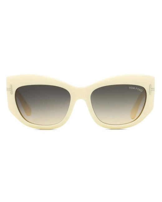 Tom Ford Natural Brianna Cat-Eye Sunglasses