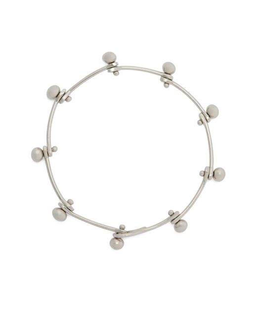 Bracciale Con Perline di Jil Sander in White