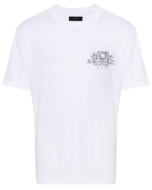 Amiri White Precious Memories T-shirt for men