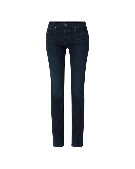 Agolde Blue Straight Jeans