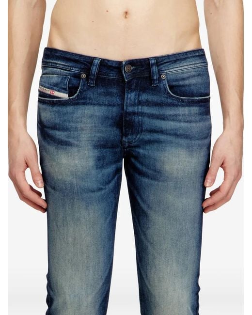 DIESEL Blue 1979 Sleenker 0Adbm Skinny Jeans for men