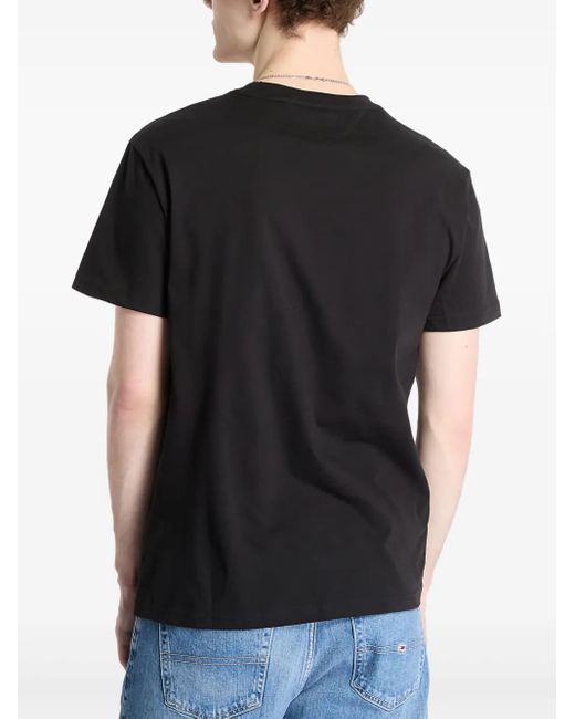 Tommy Hilfiger Black Logo-Print T-Shirt for men