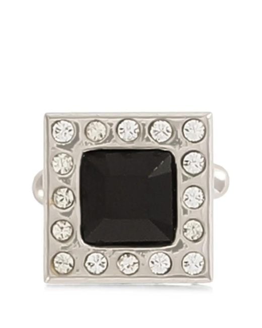 Dolce & Gabbana White Rhinestone Cufflinks for men